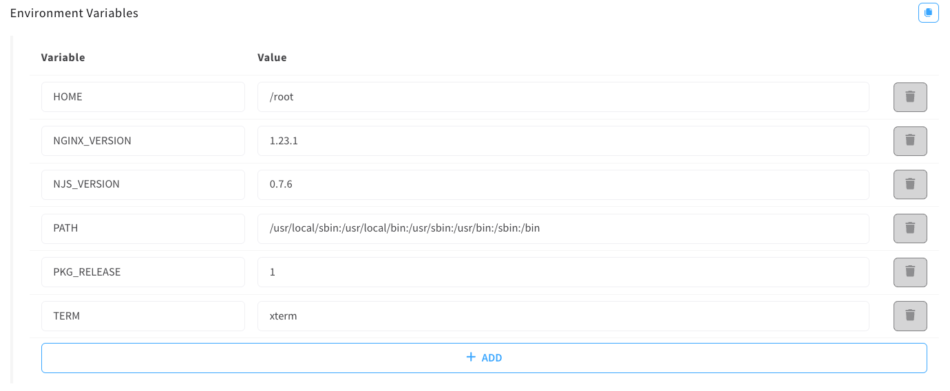 scoped variables form