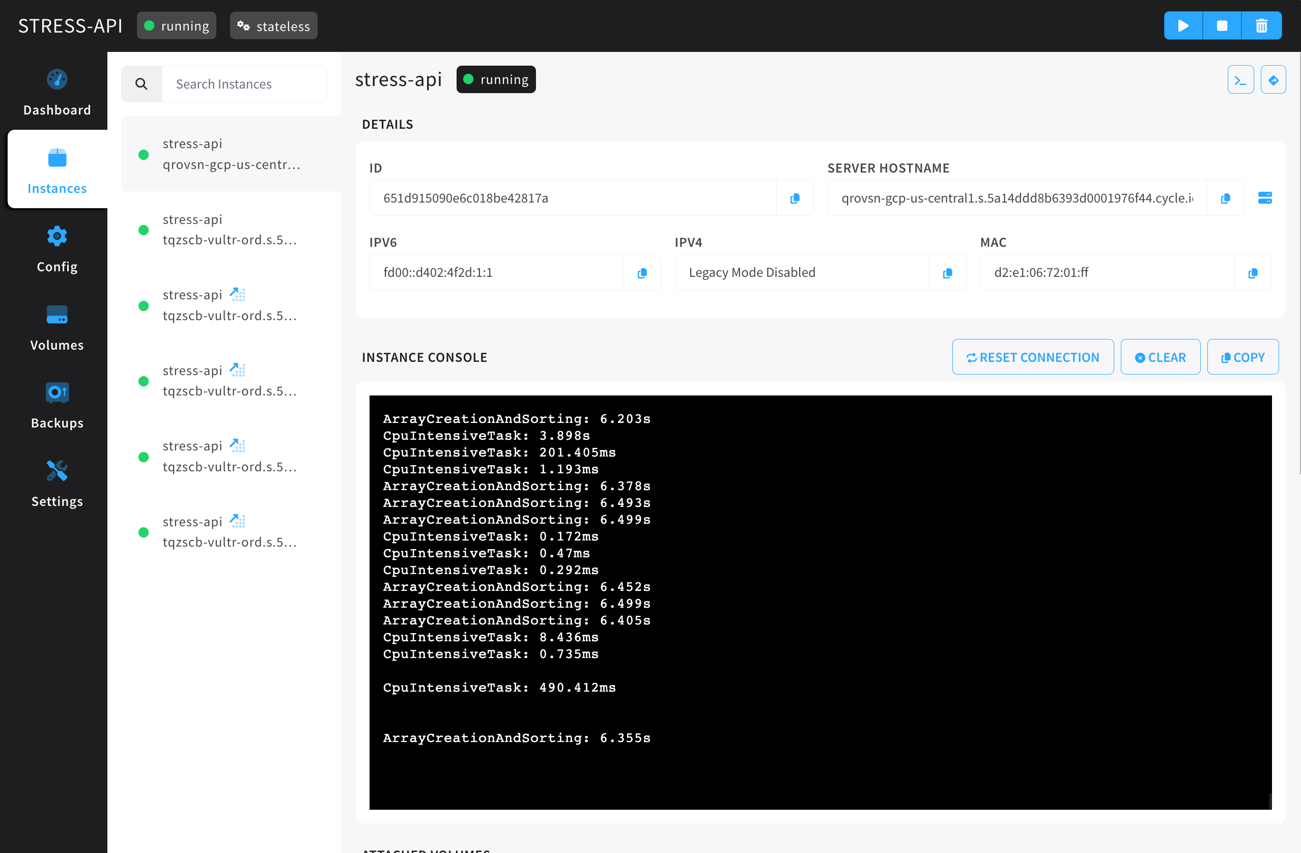 scaled instances