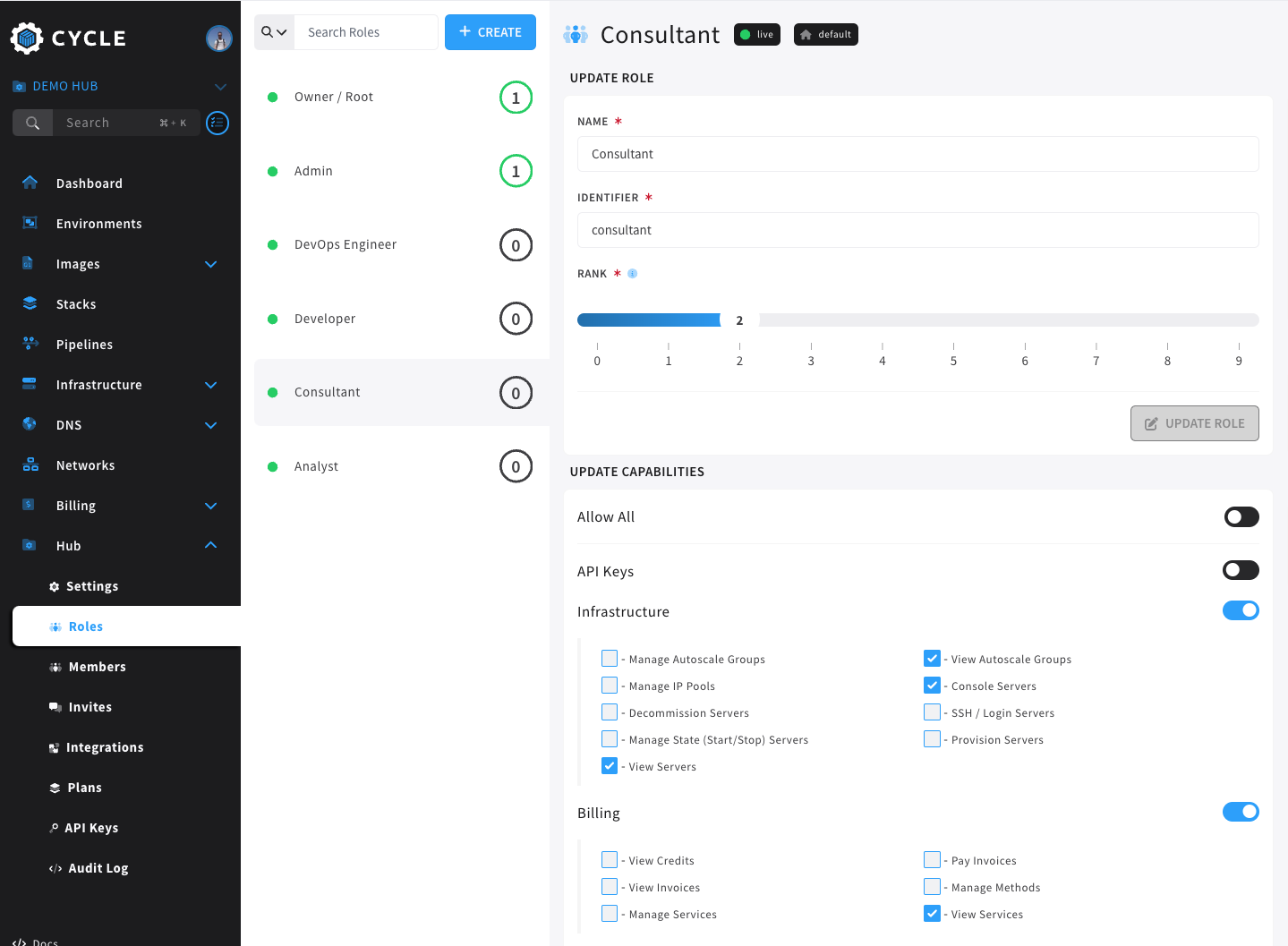 roles navigation