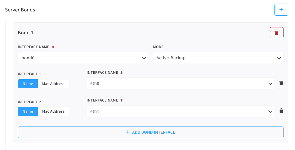 virtual provider iso server bonds customization
