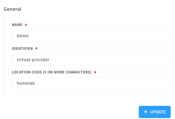 virtual provider edit form